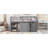 Low Study Full Loft Bed With Cabinet-2099170797