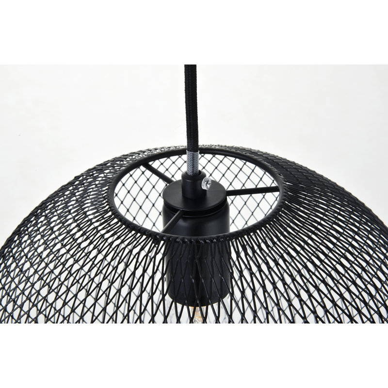 Luminaire suspendu sphère 1 lumière Paxton, H 10,4 po x l 11,4 po x P 11,4 po