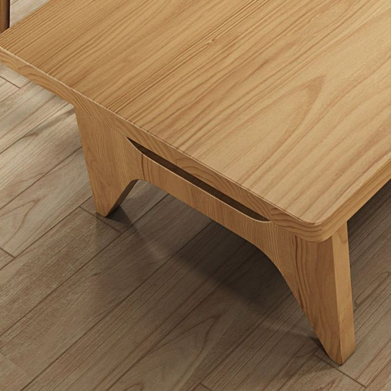 Bureau rectangulaire en bois massif Burlywood, H 30,71 po x l 70,87 po x P 31,5 po