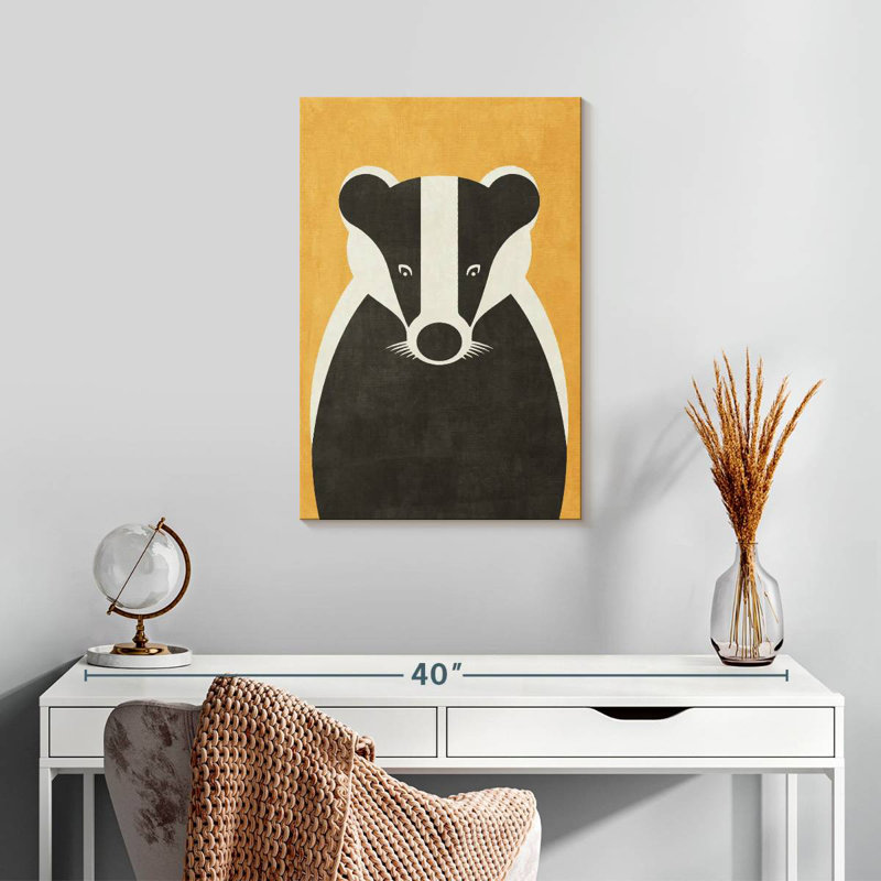 Blaireau de faune, H 24 po x l 16 po