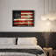 Drapeau américain grunge avec détails bruns, nature, illustration moderne, petit décor, œuvre d'art moderne-101376380-101376378