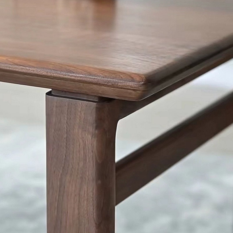 Walnut Solid Wood Dining Table, 29.52"H x 70.86"L x 31.49"W