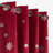 Corderius Polyester Snowflake Silver Foil Print Blackout/Room Darkening Thermal Grommet Curtains-581237244-581237185