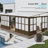 Modern Gazebos(Must include Frame) 12x20 Aluminum Sunroom for Patio