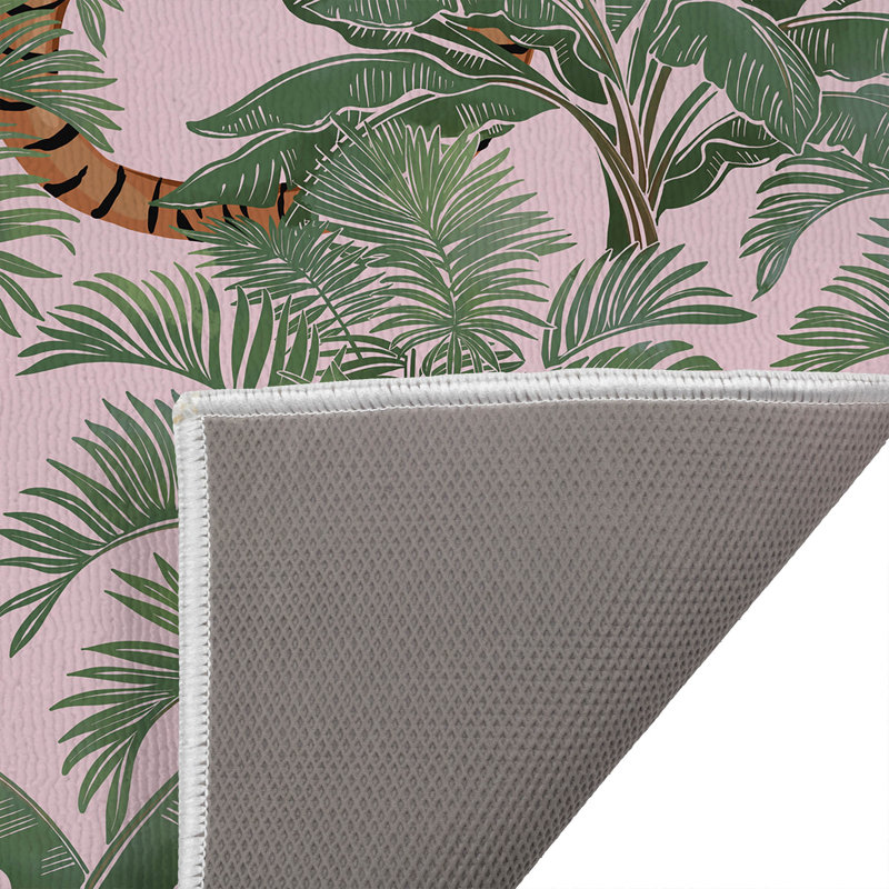 Paillasson Rumble In the Jungle, Rose, L 24 po x L 17 po