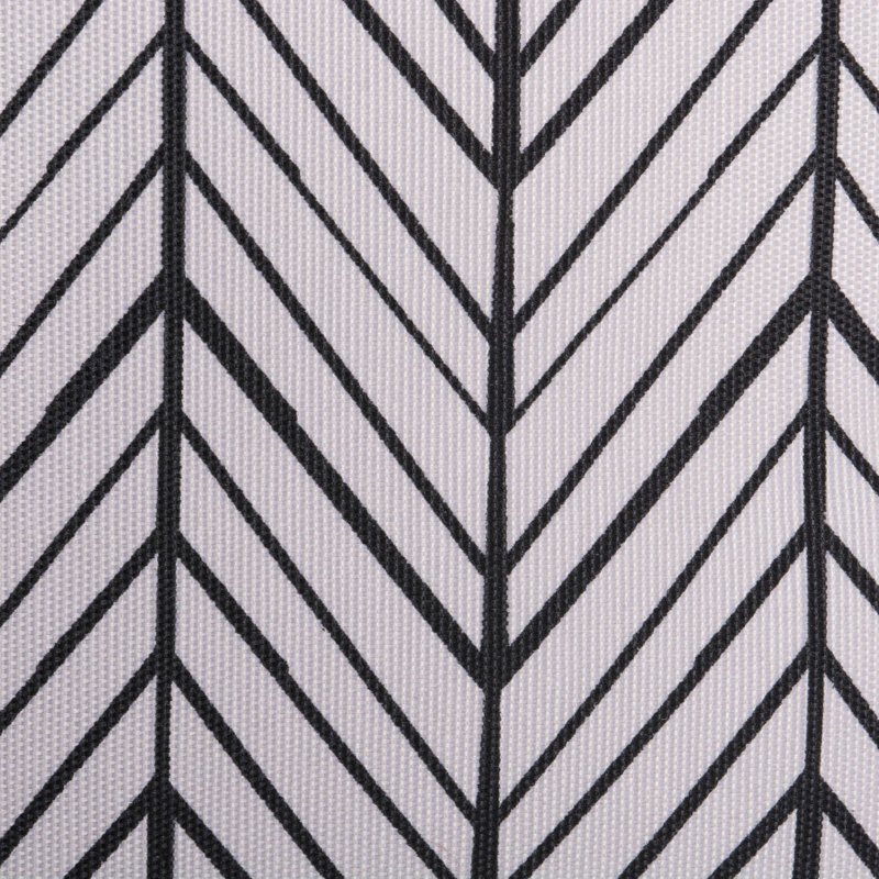 Bac en tissu à chevrons Brittnae, H 11 po x l 11 po x P 11 po, Blanc cassé