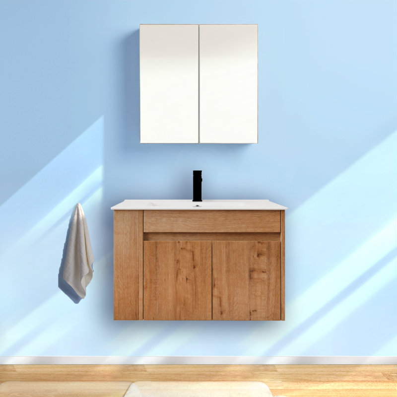 VanityIn 18.3'' White Ceramic Rectangular Bathroom Sink with Overflow