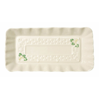 Plateau à sandwich Belleek SHAMROCK