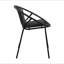 Ensemble de salle à manger d'extérieur moderne 7 pièces avec chaise empilable