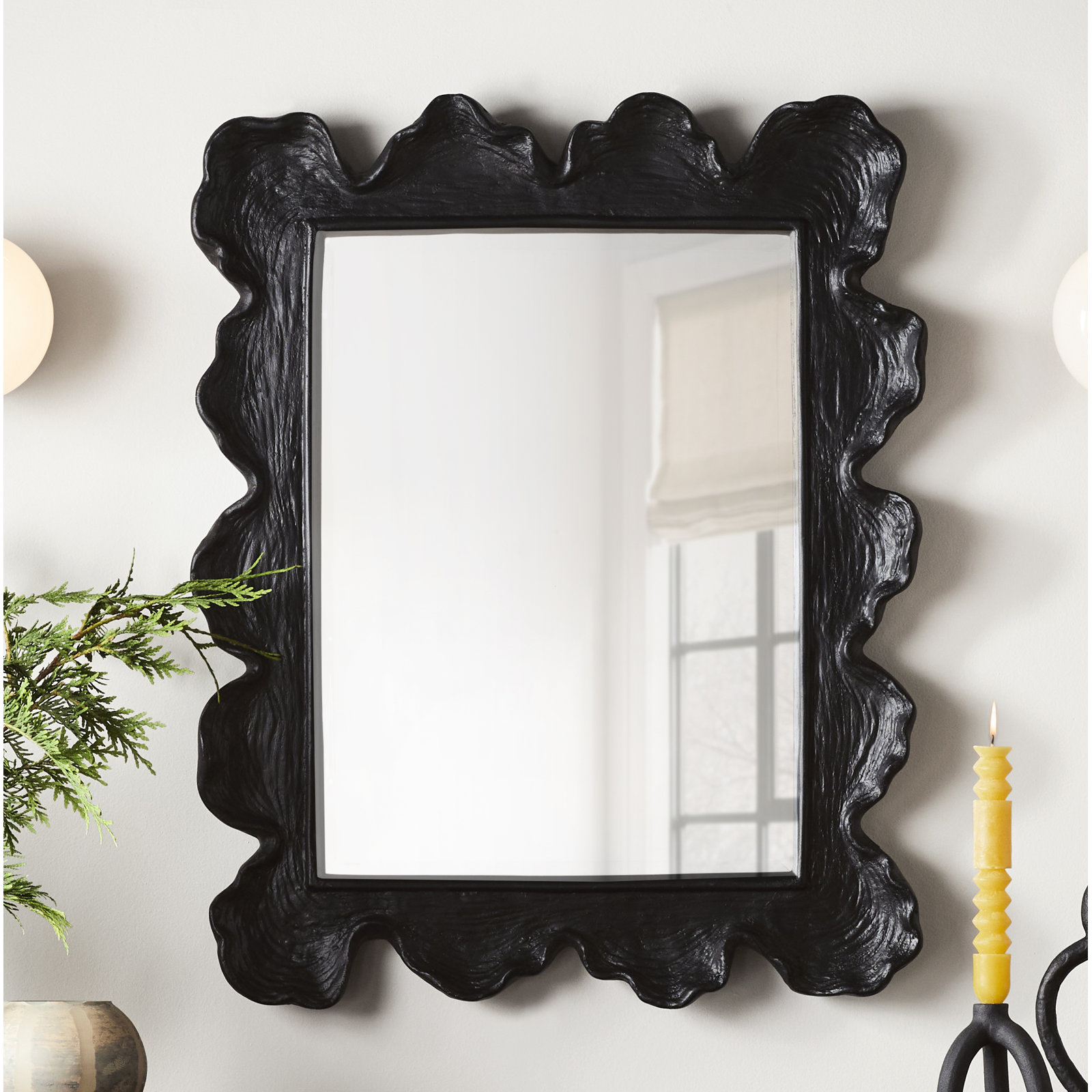 Ardis 27" Accent Mirror, Black