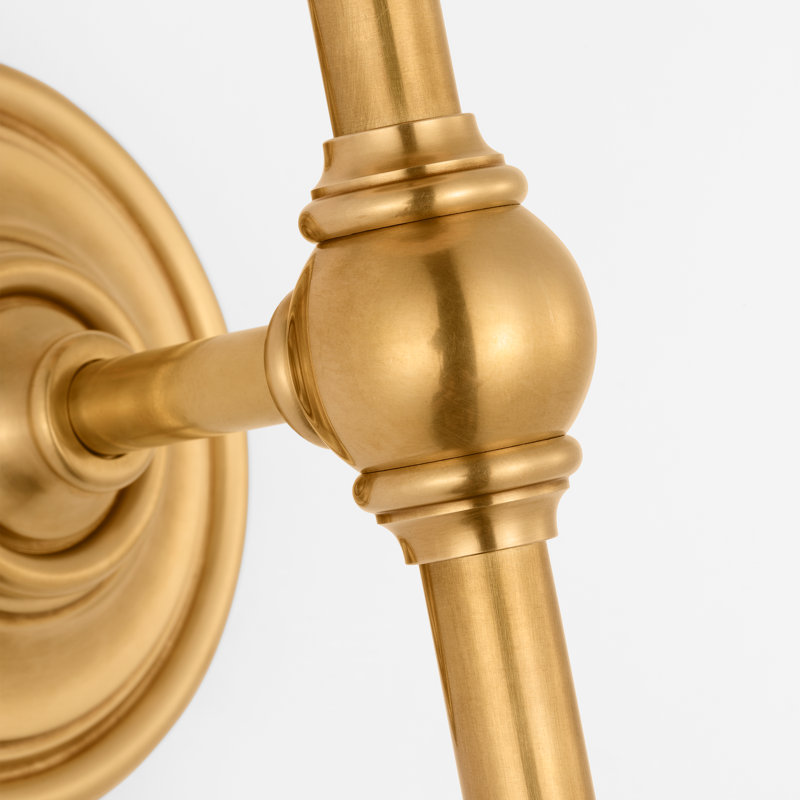 Classic 1 - Light Candle Wall Light, Antique Burnished Brass