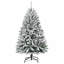 Artificial Christmas Tree Green and White PVC and Metal-128571139