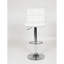 2 tabourets de bar réglables en similicuir blanc - relevage hydraulique et pivot à 360 degrés pour plus de fonctionnalité dans différents espaces 2 pièces avec siège pivotant