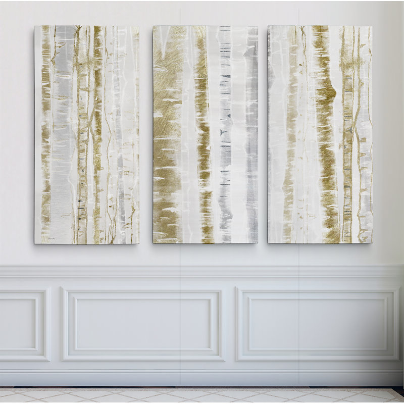 « pré brume », image multi-pièces sur toile tendue, H 24 po x l 36 po x P 1,5 po