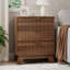 Commode 3 tiroirs cannelée pour chambre à coucher avec commode, commode l 23,6 po, table de chevet-640044699
