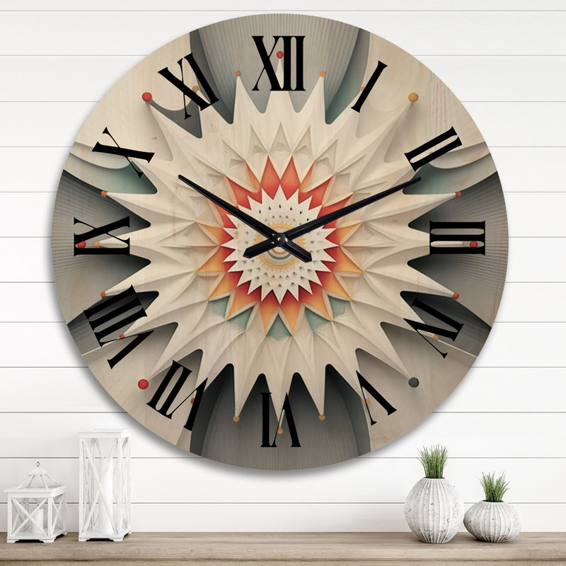 Horloge murale surdimensionnée en bois, Très grand