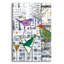  «Bird Intersection 1» par Lori Arbel, art mural en verre acrylique, 12 po x 16 po