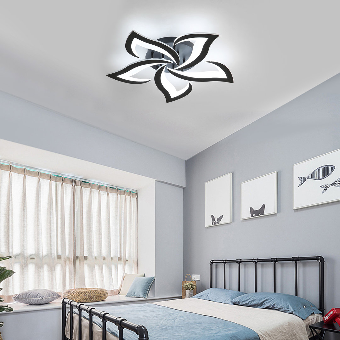 Rachna 5-head 60cm LED Integrated Semi Flush Mount Ceiling Light