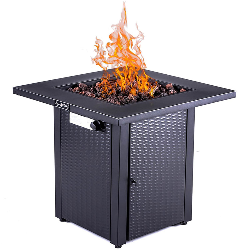 28In Outdoor Propane Fire Pit Table
