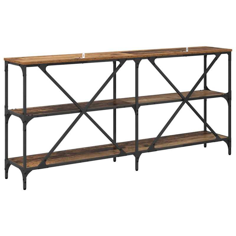 Console Table, 75cm H x 160cm W x 30cm D, Old Wood