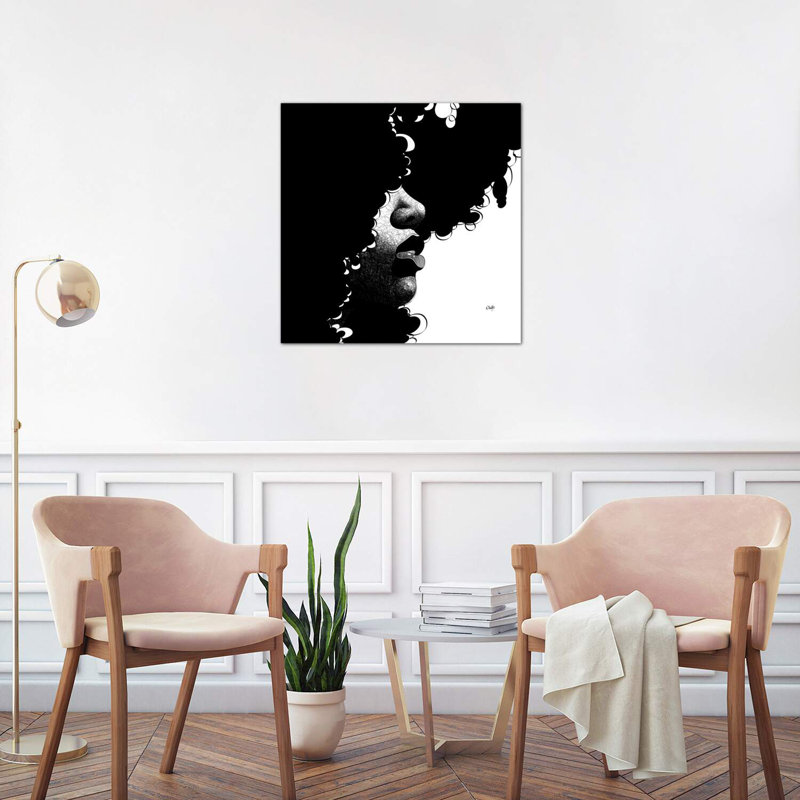 «Daughter of the Universe» par Ohab TBJ - impression d'art graphique, Toile tendue, H 37 po x l 37 po, Sans cadre