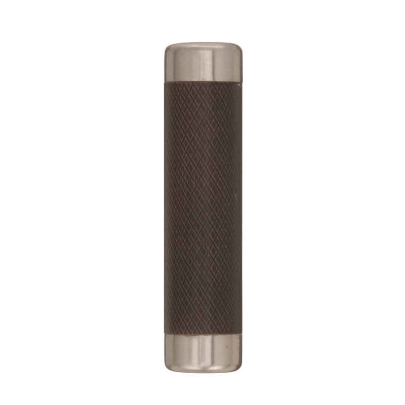 Modern Satin Nickel and Oil-Rubbed Bronze T-Handle Cabinet Knob