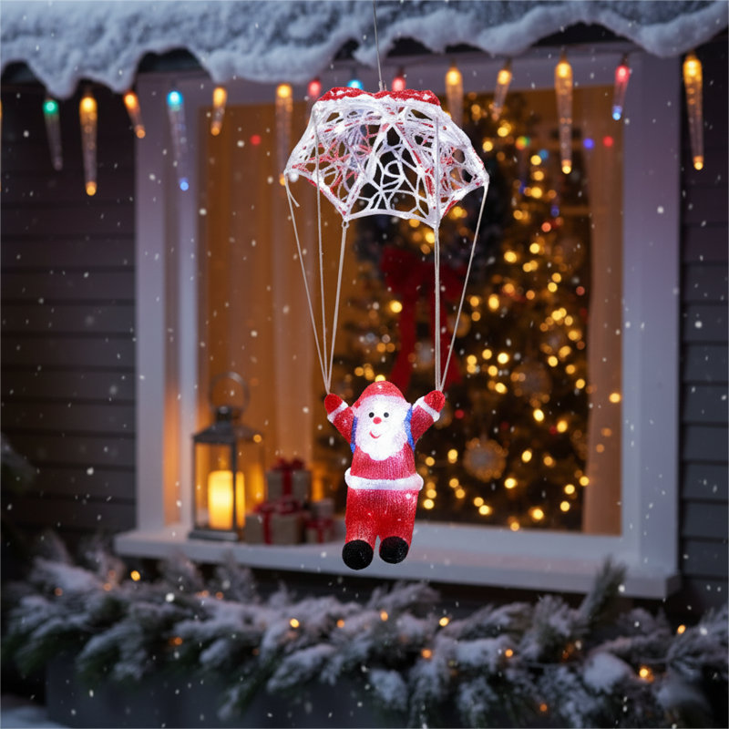Luminaire suspendu suspendu pour le parachutisme - IP44 imperméable et à brancher, prêt pour la terrasse ou la salle de bain - sans outils, accrochez-vous et profitez-en!