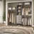 Abbigael 20.2''-  96‘’ W Closet System with 3 Wooden Drawers and 3 Shelving Towers-1475399327