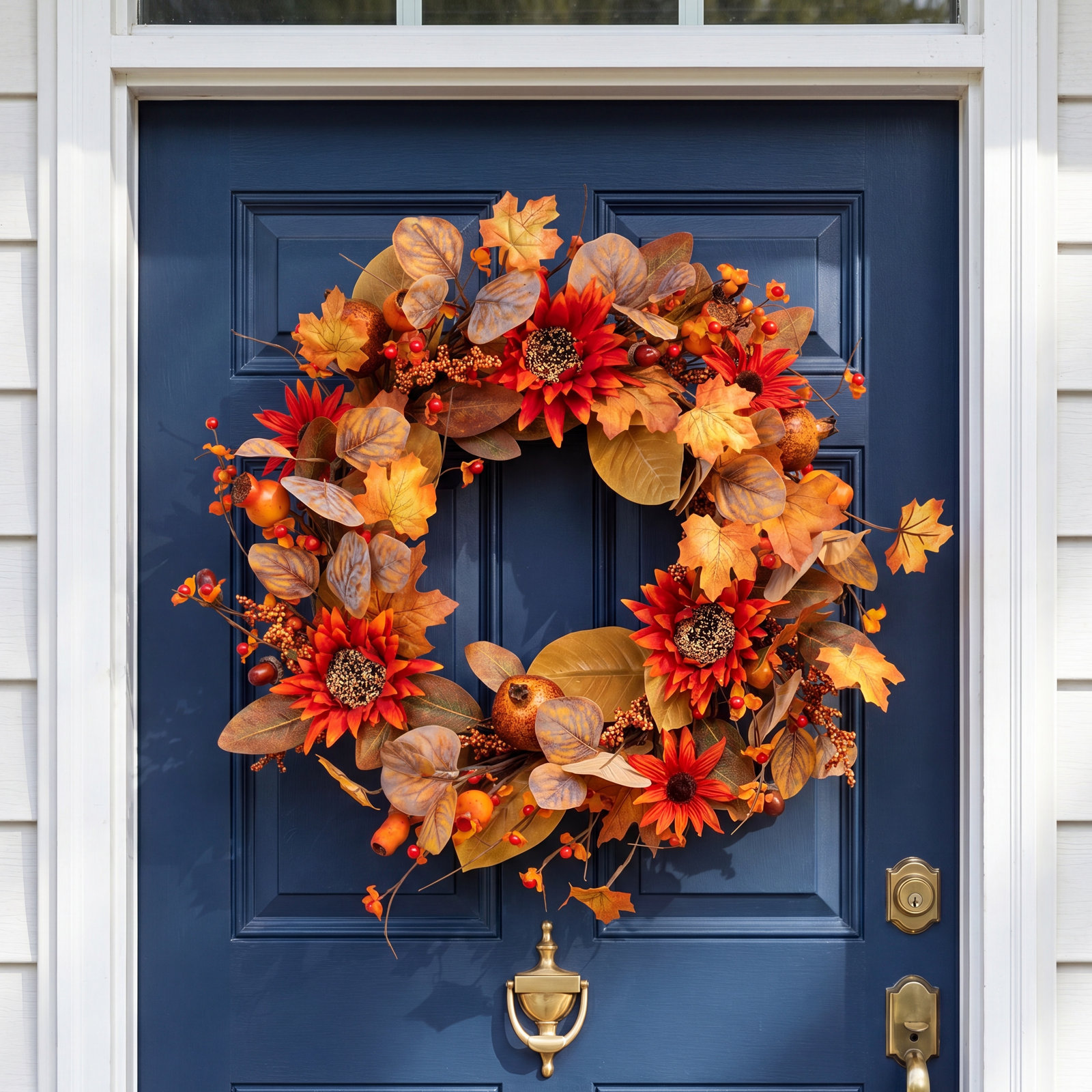 Primrue 22" Sunflower Thanksgiving Wreath
