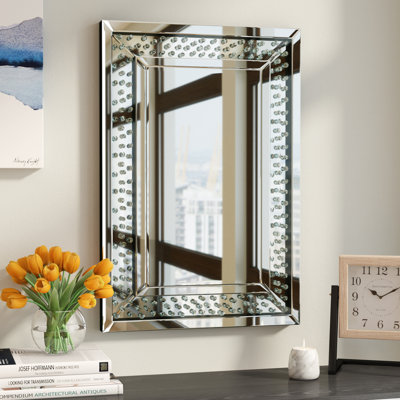 Stillings Wood Rectangle Wall Mirror