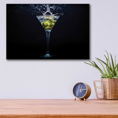 Latitude Run® «Dirty Martini Splash» par Epic Portfolio, art mural en verre acrylique,