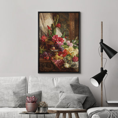 Bouquets de fleurs rétro vintage et illustrations de raisins, décor champêtre français rustique
