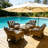Fade Resistant Outdoor Chair Cushions Set Of 4, 19X19 Deep Seat Patio Cushions, 28D High Resilience Foam Replacement Patio Chair Cushions Set Of 4 With Removable Cover For Sofa, Adirondack Chair, Sectional,Black Cabana Stripe-124950037-124950020