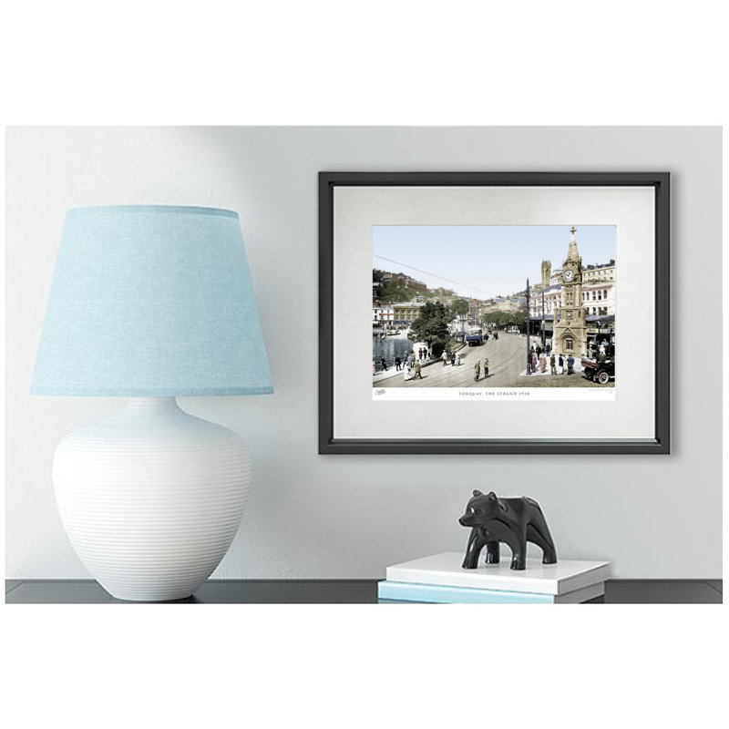 Torquay, The Strand 1920 by Francis Frith - Single Picture Frame Print, 60cm H x 80cm W x 2.3cm D