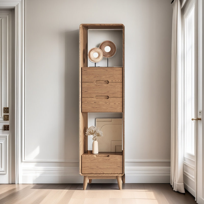 Modern simple style solid wood bookcase