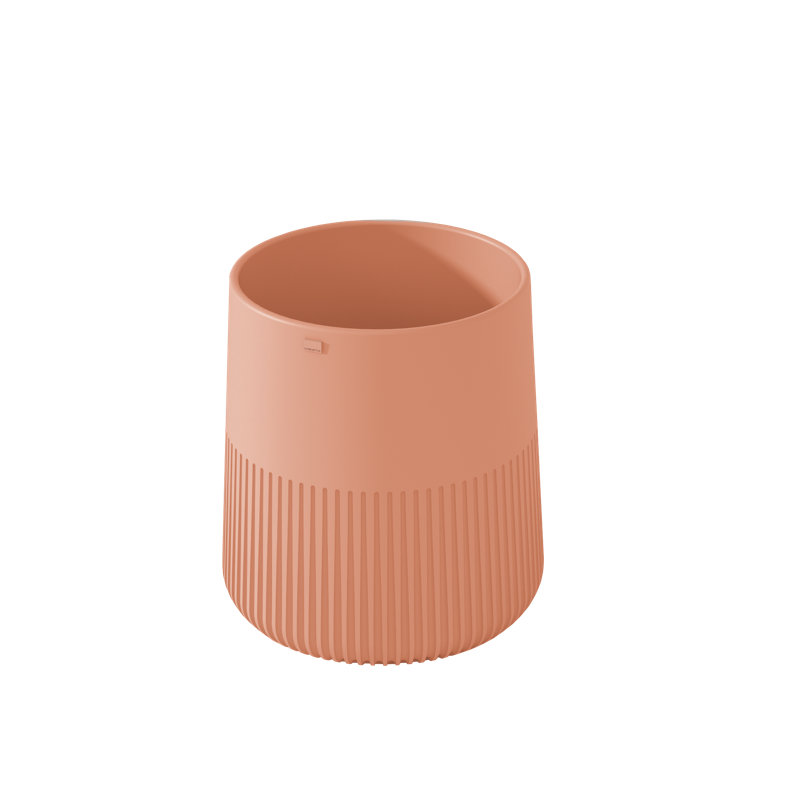 Konkretus Papua 14.5'' Concrete Circular Bathroom Sink, Antille Orange