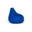 Fauteuil à billes bleu de qualité supérieure, 31,5 po x 29,5 po x 11,8 po | 100% polyester imperméable | Rempli de mousse de mousse de styromousse recyclée (EPS) | Housse zippée amovible pour un nettoyage facile | Parfait pour les enfants et les adultes, confort intérieur-879397123