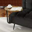 Canapé 54 po moderne en velours 2 places avec table d'appoint rotative à 360 °-559623376