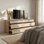 160cm Walnut Tv Stand Cabinet 6-drawer Large Capacity Entertainment Center, Media Console For Living Room Bedroom-1189783722