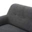 Compact Grey Fabric Love Seat for Small Living Rooms and Cozy Seating