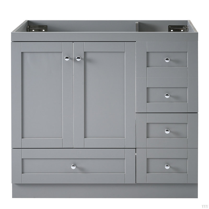 Meuble-lavabo 36 po (lavabo non inclus), Gris