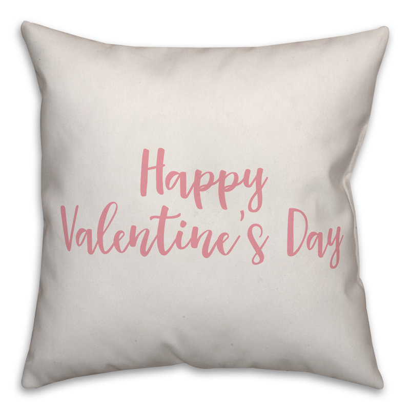 Throw Pillow, White/Pink, Throw Pillow