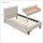 Twin Size Upholstered Platform Bed With 2 Drawers-1408547439