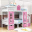Lit superposé en bois 2 tiroirs avec bureau intégré Hai par Harriet Bee-1398665108-1398665106