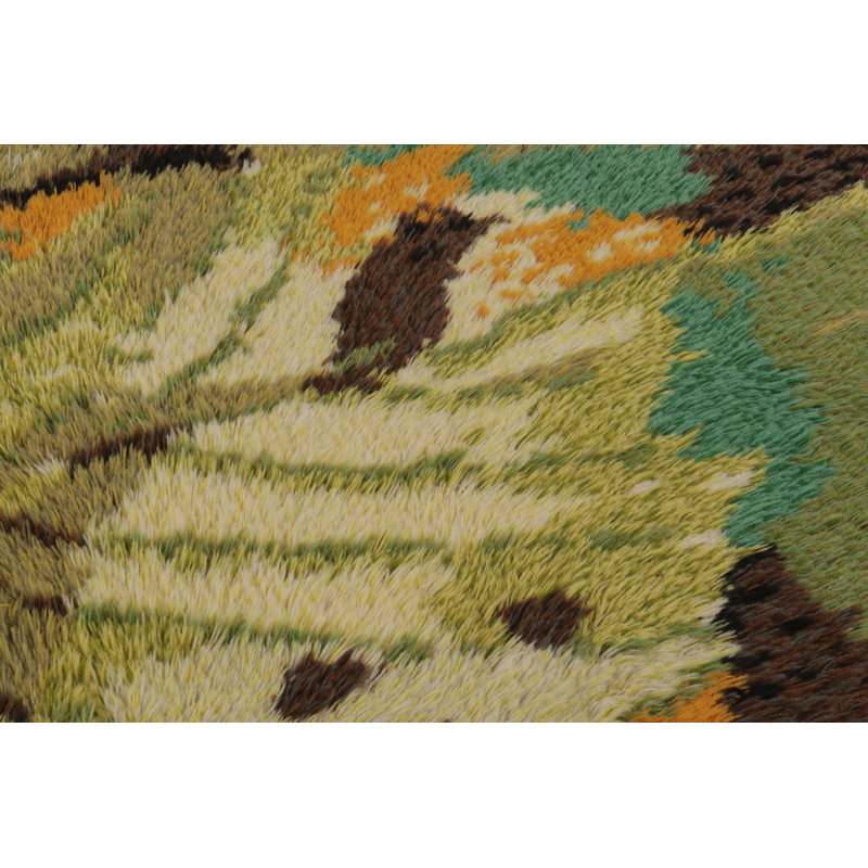 Vintage One-of-a-Kind 4'8" X 6'6" Hand Knotted Area Rug