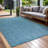 Waikiki Aqua Blue Indoor / Outdoor Rug-1353580096
