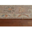 Tapis brun floral en laine noué à la main 5 pi 10 po x 9 pi 2 po Floral