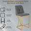 Tabouret de comptoir rembourré en similicuir-1444999447