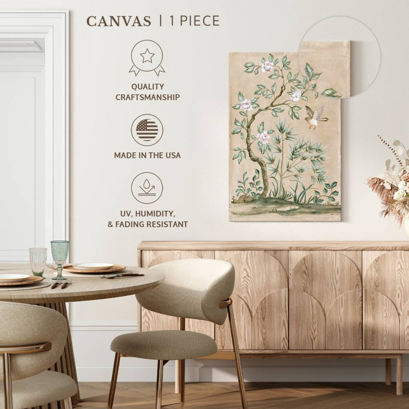 Harnek Spring Mural II Tan, 39" H x 26" W