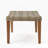 WOOD + WICKER OTTOMAN